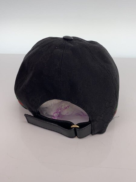 GUCCI◆キャップ/--/ポリエステル/BLK/総柄/メンズ/08.338.986/0001-16 グッチ GUCCI GUCCI ベースボールキャップ 751400 4HA0M ロゴ （1077