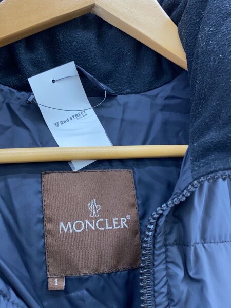 MONCLER(モンクレール) / 茶タグ/ダウンジャケット/1/ナイロン/BLK/220