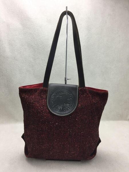 Hunting World ハンティングワールド トートバッグ レザー Red Blk 無地 ツイード セカンドストリート 衣類 家具 家電等の買取と販売ならセカンドストリート お問い合わせ番号