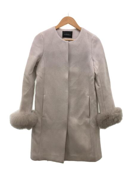 ノーカラーコートgreen label relaxing ファー付 UNITED ARROWS green 