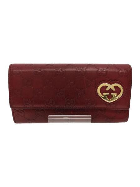 GUCCI(グッチ) / 長財布/レザー/ボルドー/総柄/レディース/245723 