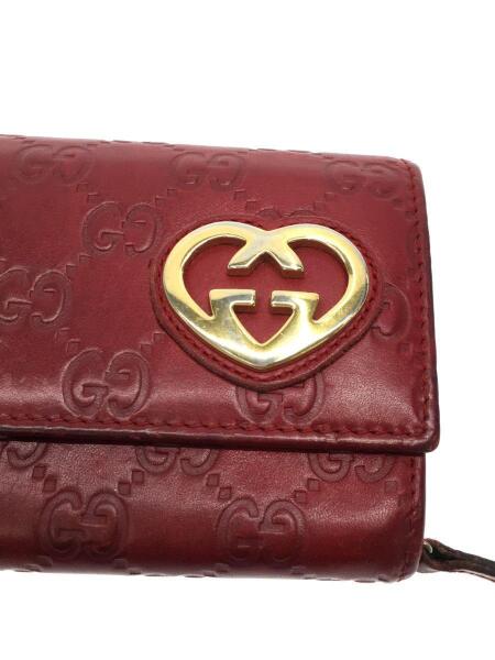 GUCCI(グッチ) / 長財布/レザー/ボルドー/総柄/レディース/245723