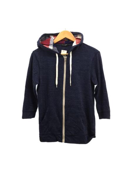 バーバリーブラックレーベル フーデットボタンパーカージャケット ネイビー 2 バーバリーブラックレーベル BURBERRY BLACK LABEL ネイビー パーカー