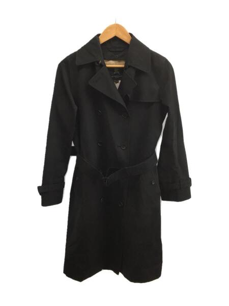 【状態良】BURBERRY LONDONトレンチコート/L/コットン/BLK BURBERRY LONDONバーバリーロンドンコットントレンチコート L 黒