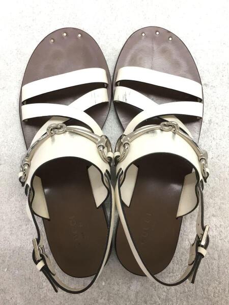 GUCCI(グッチ) / サンダル/37.5/BEG/レザー | 中古品の販売・通販なら 