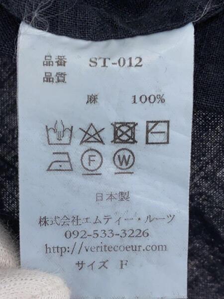 veritecoeur / 半袖ワンピース/FREE/リネン/BLK/st-012 veritecoeur(ヴェリテクール) / 半袖ワンピース/--/リネン/NVY/ST-012