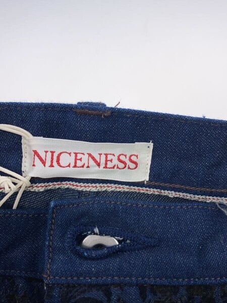 NICENESS / 23AW/F.SADDLE/ボトム/S/コットン/NVY/NN-1705T12/タグ付き NICENESS(ナイスネス) / 23AW/F.SADDLE/ボトム/S/コットン/NVY/NN