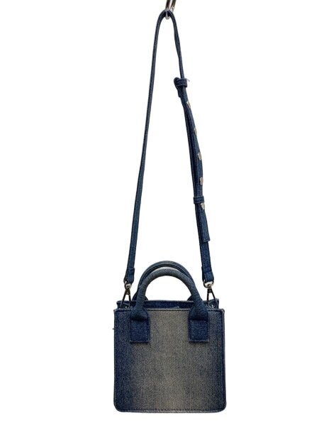 ZARA(ザラ) / デニムスクエアショルダーバッグ/コットン/IDG | 中古品 