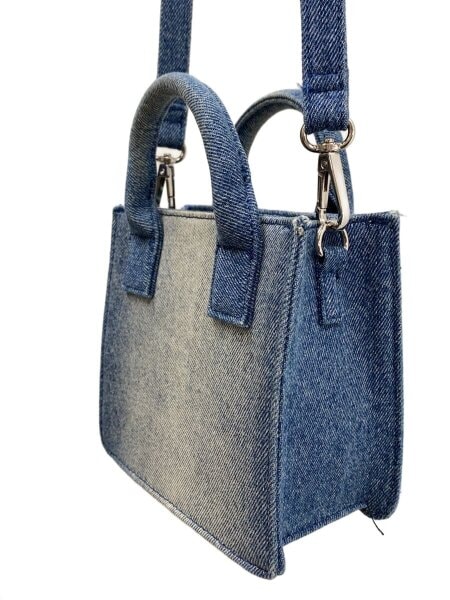 ZARA(ザラ) / デニムスクエアショルダーバッグ/コットン/IDG | 中古品 