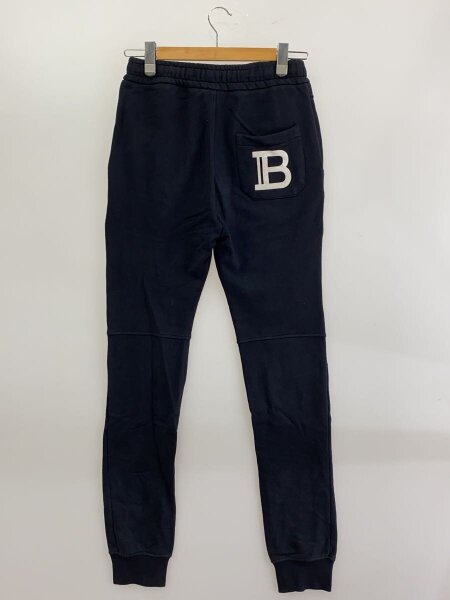 BALMAIN ジップバイカースウェット L YA0071 BALMAIN(バルマン) / スウェットバイカーパンツ/ボトム/S/コットン/BLK