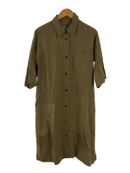 MARGARET HOWELL 半袖シャツワンピース オリーブ