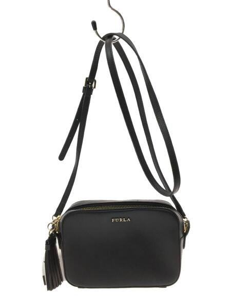 FURLA(フルラ) / ショルダーバッグ/レザー/BLK//カメラバッグ フリンジ 