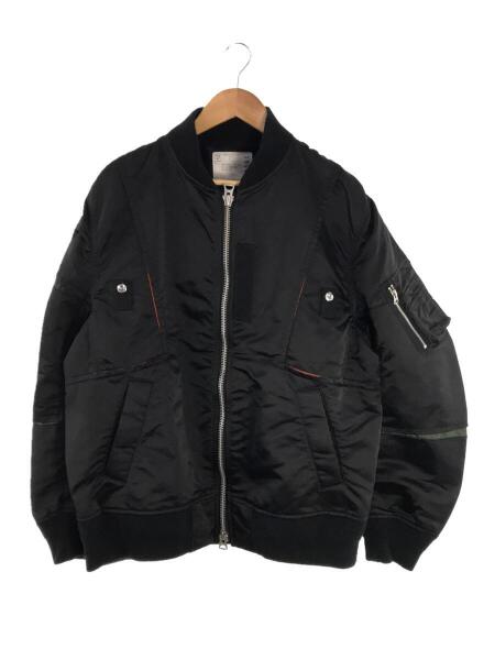 sacai MA-1 フライトジャケット ブラック sacai - sacai 25SS ナイロン 