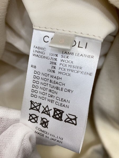COMOLI(コモリ) / 22SSS/レザージャケット・ブルゾン/シープスキン