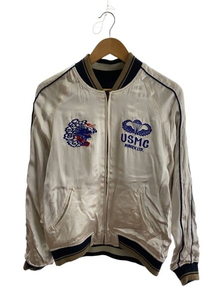 AVIREX◇スカジャン/リバーシブル/M/レーヨン/BLK/6122186 AVIREX