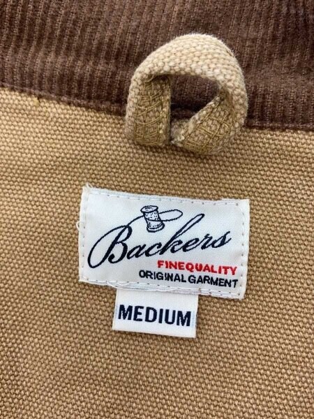 Backers / ジャケット/M/コットン/CML/無地/K78-3281-10/ダックワークジャケット Backers(バッカーズ) / ダックワークジャケット/M/コットン/CML/K78