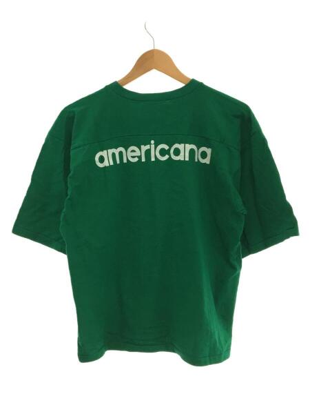 【本物新品保証】 Americana(アメリカーナ) / Tシャツ/--/コットン/グリーン/無地 トップス