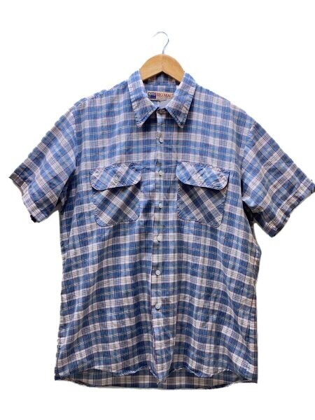 BIGMAC(ビックマック) / 半袖シャツ/--/コットン/BLU/チェック/80s-90s
