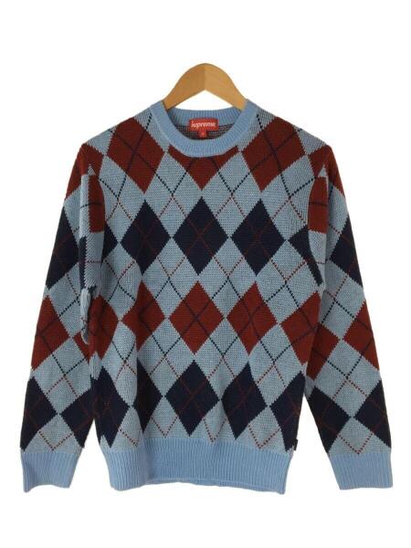 Supreme(シュプリーム) / 15AW/Argyle Crewneck Sweater/S/アクリル 