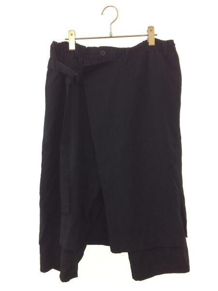 ヨウジヤマモトプールオム ラップパンツ ウールギャバ