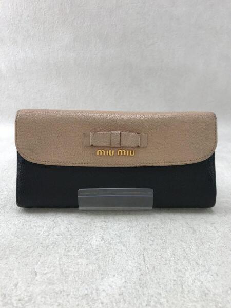 Miu Miu ミュウミュウ 長財布 レザー Beg 中古品の販売 通販ならセカンドストリート