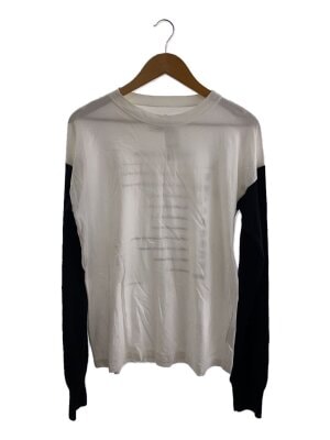 MM6◇長袖カットソー/S/ポリエステル/マルチカラー/総柄/s52nc0326