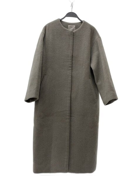 IENA(イエナ) / ラムウールノーカラーコート/38/ウール/BEG/20-020-900