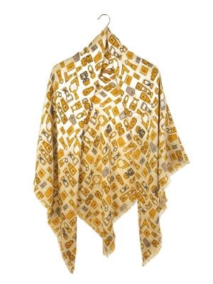 LOUIS VUITTON(ルイヴィトン) / ストール/シルク/ブラウン/総柄