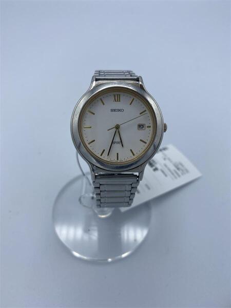 SEIKO(セイコー) / クォーツ腕時計/アナログ/ステンレス/WHT/SLV/7N22 