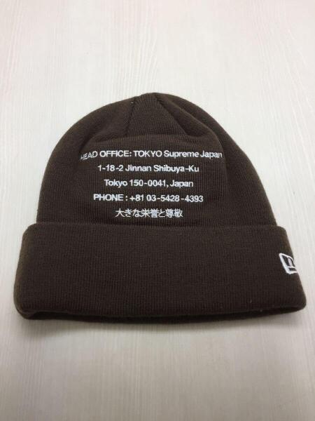 Supreme ブラウン ニット帽 Supreme(シュプリーム) / 19AW/New Era HQ beanie/ニットキャップ