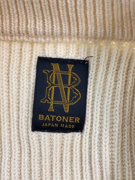 BATONER(バトナー) / ニット・セーター(厚手)/1/ウール/BEG/無地/BN 