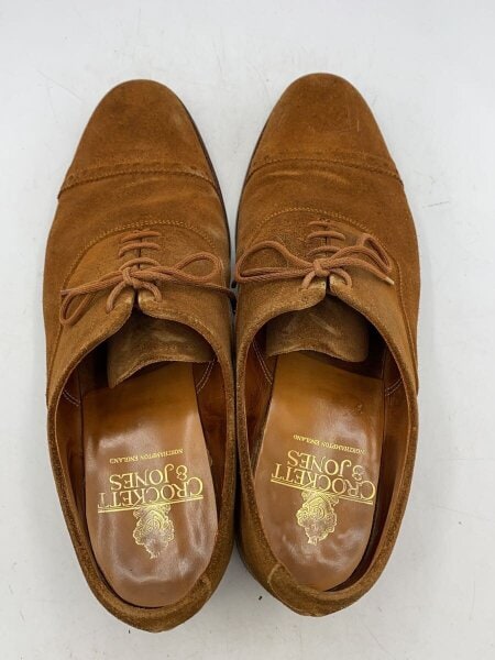 CROCKETT&JONES / ドレスシューズ/UK7/BRW/スウェード/7746 CROCKETT&JONES(クロケットアンドジョーンズ) / ドレスシューズ/UK7