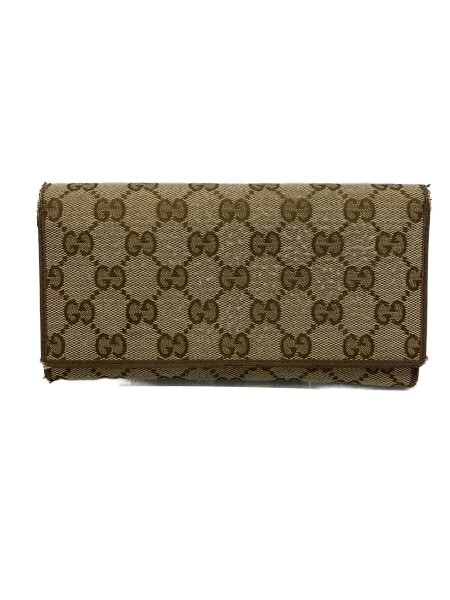 GUCCI(グッチ) / 長財布_GGキャンバス/キャンバス/BRW/レディース 