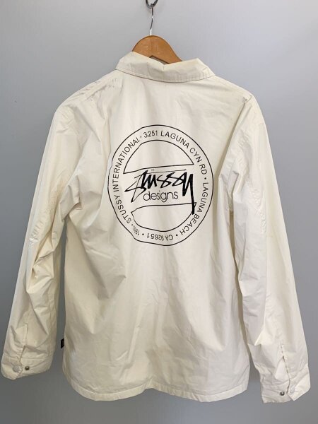 STUSSY(ステューシー) / コーチジャケット/L/ナイロン/WHT// | 古着の