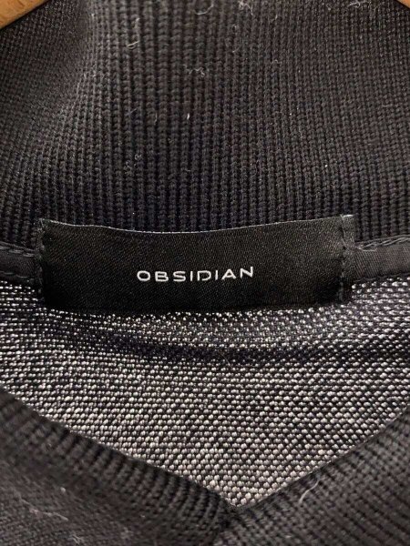 OBSIDIAN(オブシディアン) / ポロシャツ/M/ポリエステル/BLK/無地
