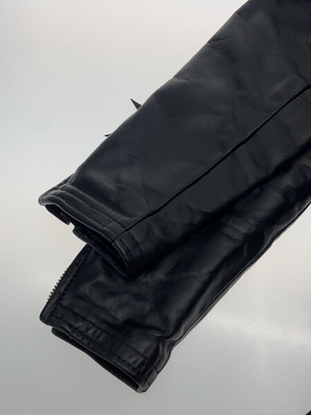 LANGLITZ LEATHERS / ダブルライダースジャケット/--/レザー/BLK/80s/白タグ/デカTALON/PATTEIE DAL LANGLITZ LEATHERS(ラングリッツレザー) / ダブルライダースジャケット