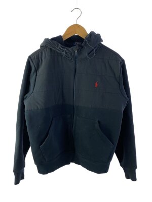 POLO RALPH LAUREN / 90s/リブカラー/poloロゴワッペンジャケット/XL/コットン/NVY/無地 POLO RALPH LAUREN(ポロラルフローレン) / 90s/リブカラー/poloロゴ