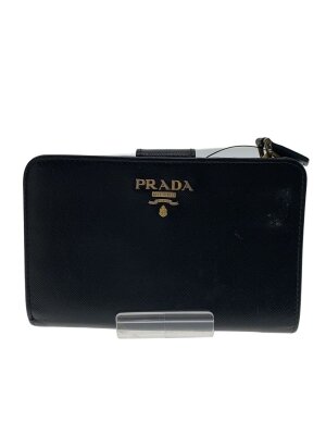 PRADA(プラダ) / 2つ折り財布/--/BLK/メンズ/スカル刺繍 | 中古品の