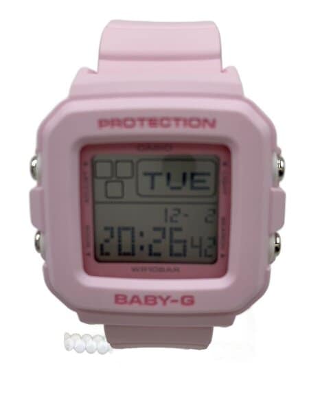 CASIO(カシオ) / クォーツ腕時計_BABY-G/デジアナ/ラバー/ピンク