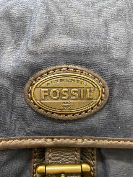 FOSSIL(フォッシル) / ボストンバッグ/キャンバス/ネイビー | 中古品の 