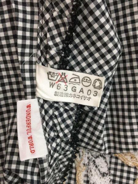 WONDERFULWORLD ワンダフルワールド ギンガムチェック アンサンブル  