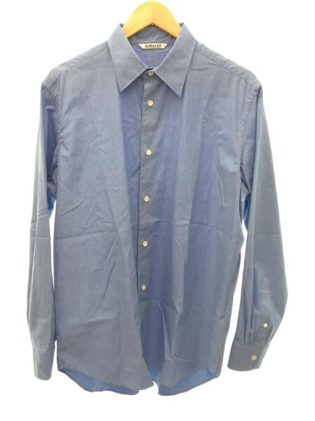 AURALEE(オーラリー) / 23AW/WASHED FINX TWILL SHIRT/3/コットン/BLU 