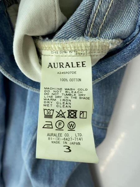 AURALEE(オーラリー) / 24SS/SELVEDGE FADED LIGHT DENIM WIDE PANTS/3 