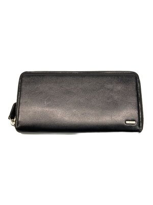 PORTER(ポーター) / 長財布/レザー/BLK/無地/メンズ/※ファスナーサビ