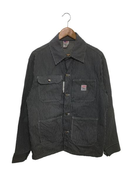 POINTER ポインター ヒッコリーストライプ カバーオール M POINTER ポインター ヒッコリーストライプ カバーオール M