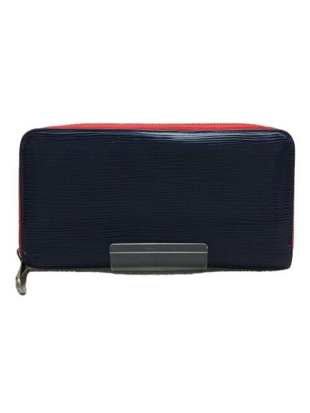 ジッピー・ウォレット_エピ_NVY/牛革