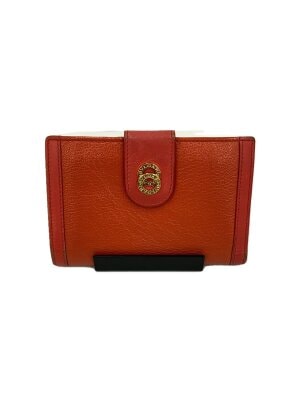 BVLGARI(ブルガリ) / 2つ折り財布/レザー/RED/無地/レディース | 中古