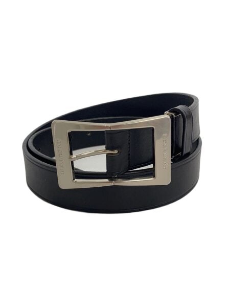 美品　BURBERRY バーバリー　レザーベルト ブラック メンズ Burberry バーバリー ベルト レザー ブラック メンズ 146 BURBERRY
