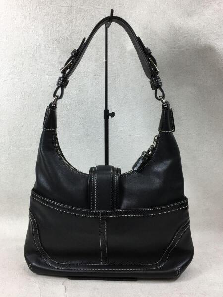 コーチ ショルダーバッグ - 7463 レザー COACH(コーチ) / ショルダーバッグ/7463/レザー/BLK/無地 | 中古品の