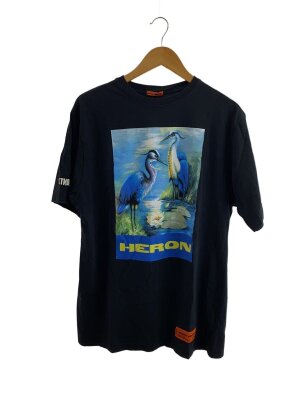 HERON PRESTON(ヘロンプレストン) / 半袖シャツ/M/コットン/NVY/無地